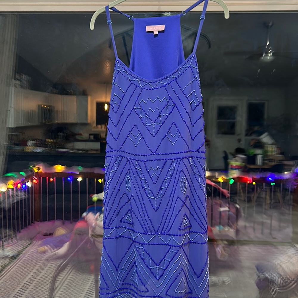 Beaded Blue Dress